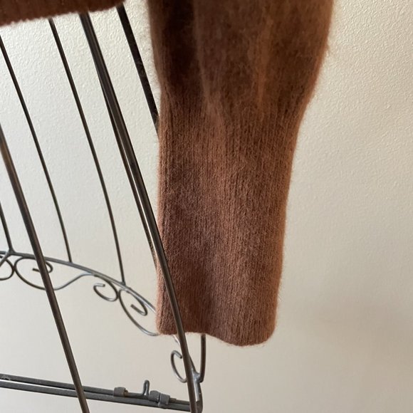 Vintage Angora Sweater with Rhinestone Detailing Made in Italy Gaia Golf Firenze - Picture 4 of 9